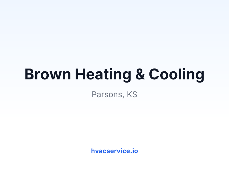 Brown Heating & Cooling