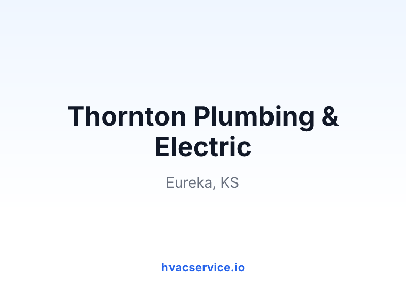 Thornton Plumbing & Electric