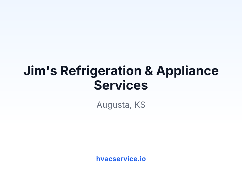 Jim's Refrigeration & Appliance Services