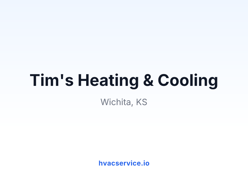 Tim's Heating & Cooling