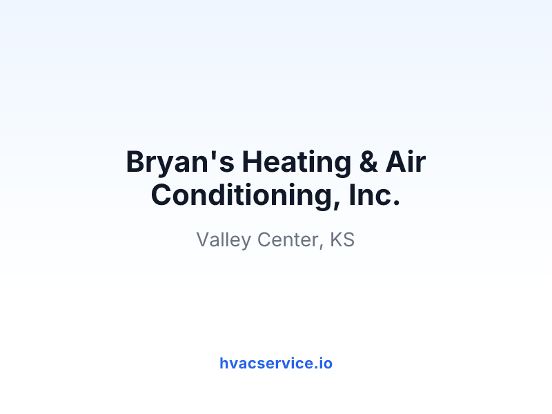 Bryan's Heating & Air Conditioning, Inc.