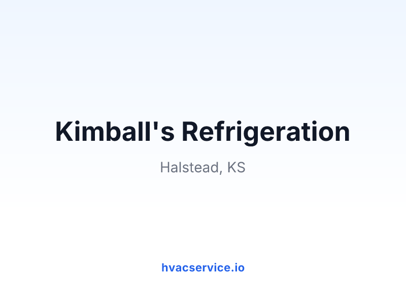 Kimball's Refrigeration