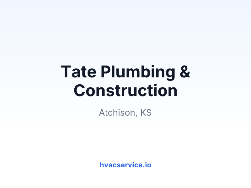 Tate Plumbing & Construction