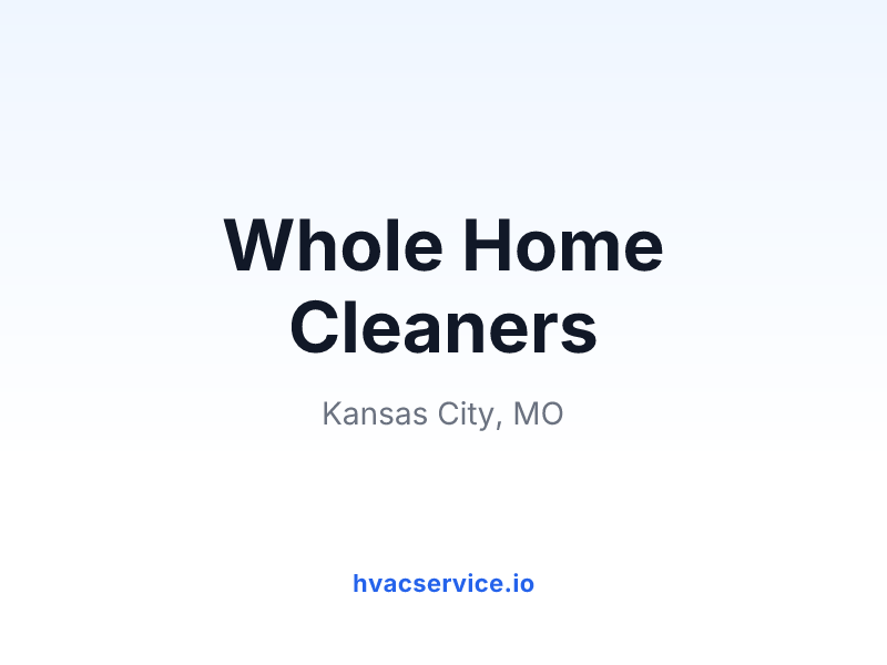 Whole Home Cleaners