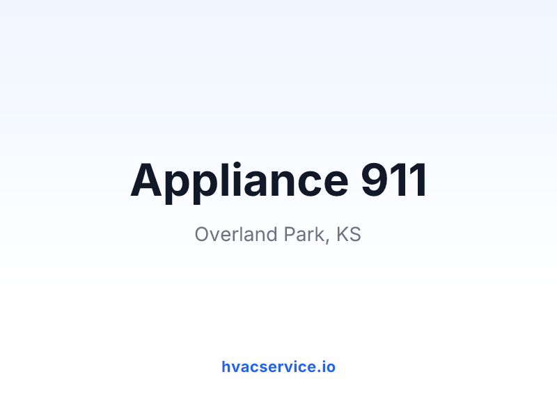 Appliance 911