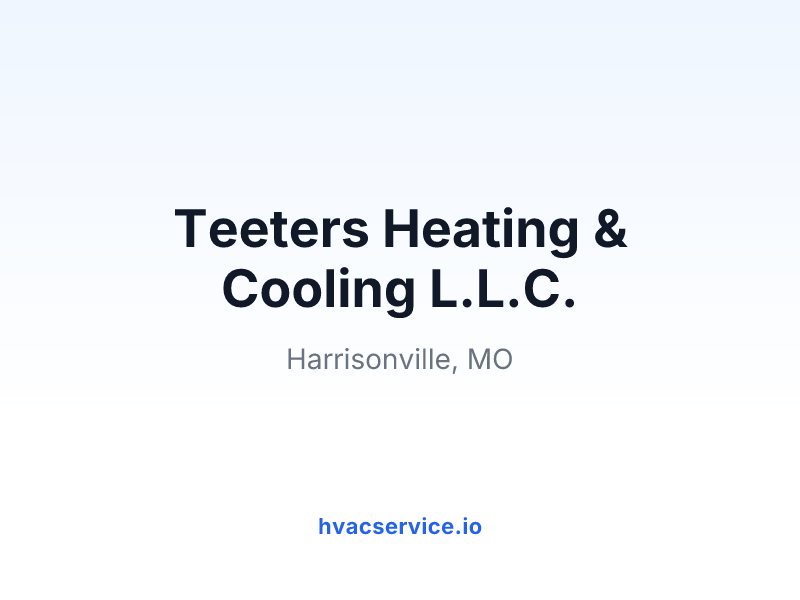Teeters Heating & Cooling L.L.C.