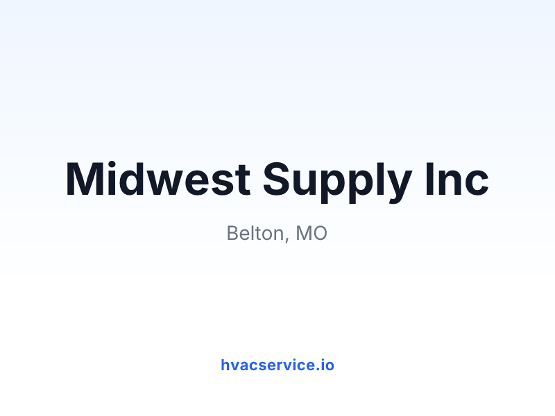 Midwest Supply Inc