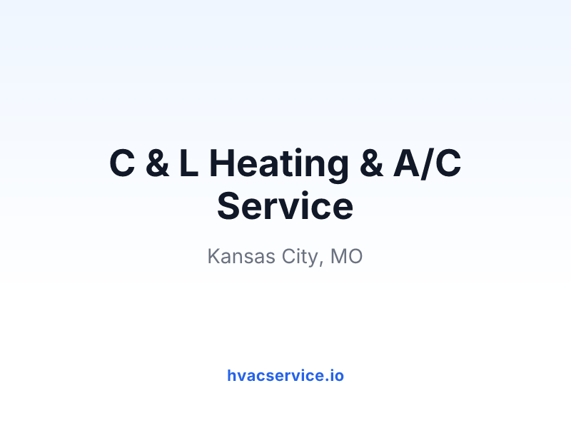 C & L Heating & A/C Service