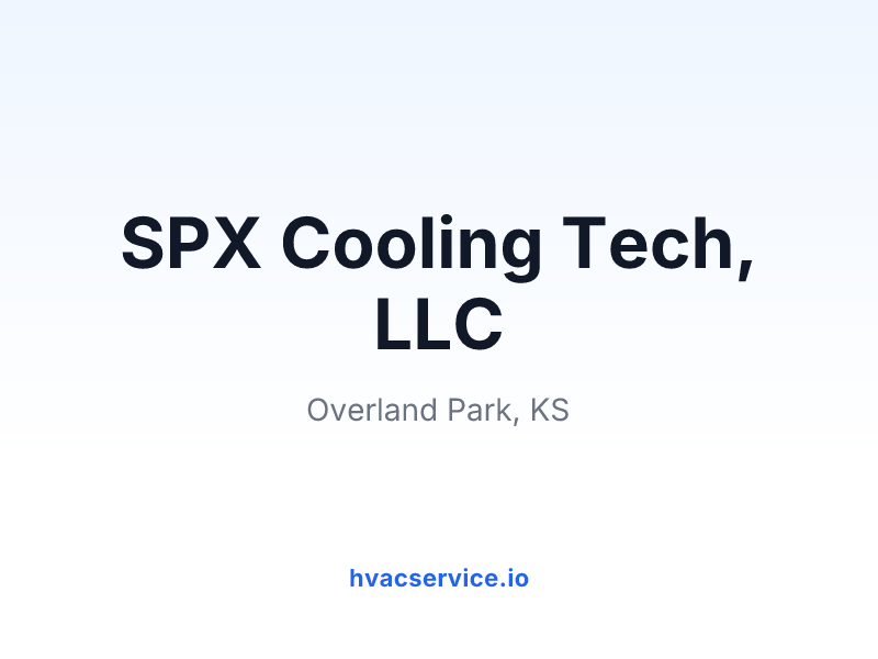SPX Cooling Tech, LLC