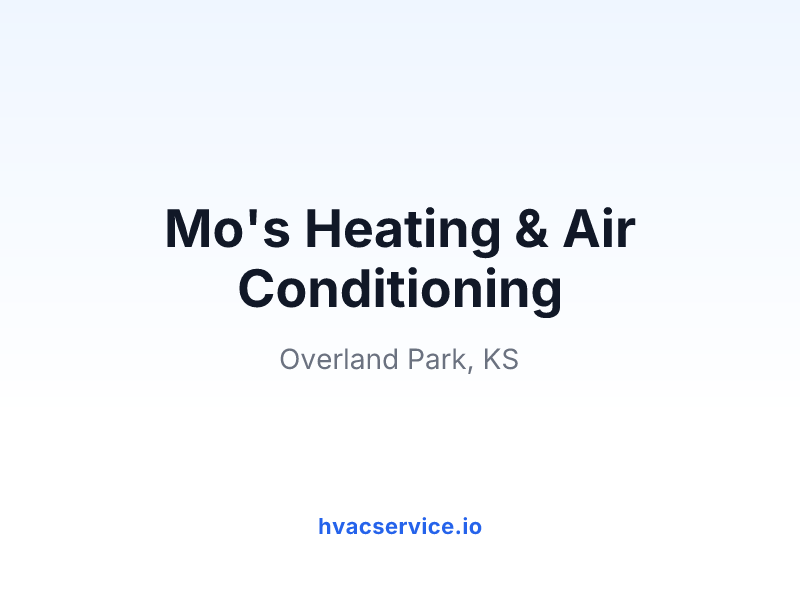 Mo's Heating & Air Conditioning