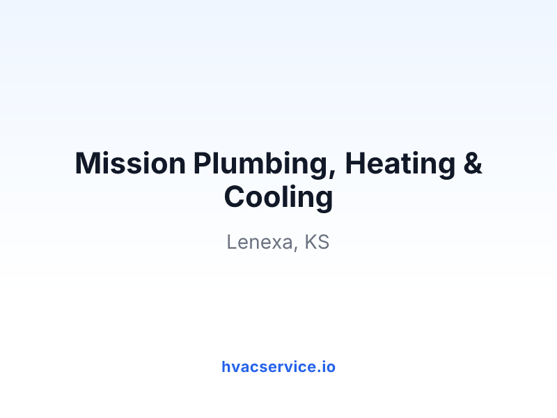 Mission Plumbing, Heating & Cooling