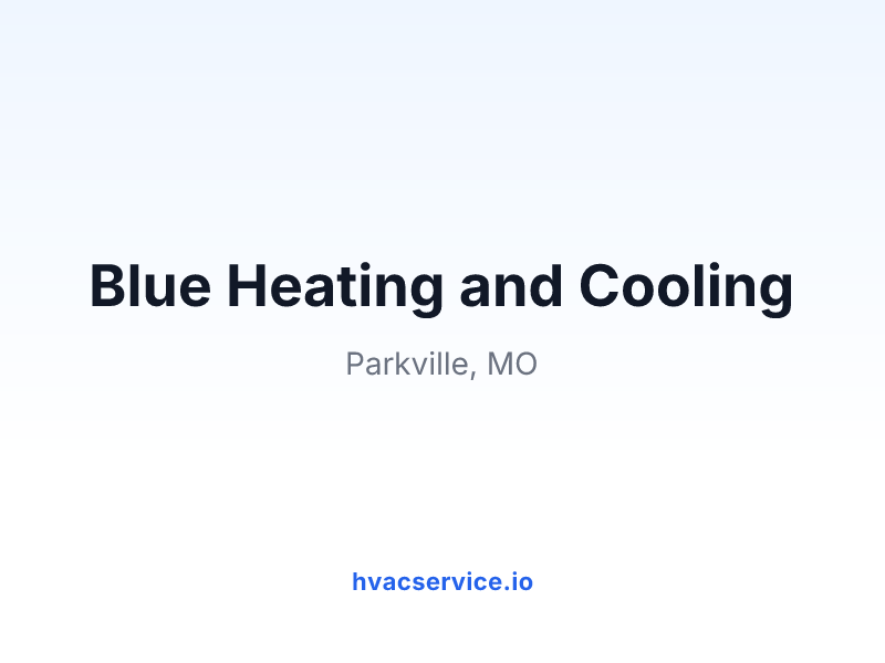 Blue Heating and Cooling