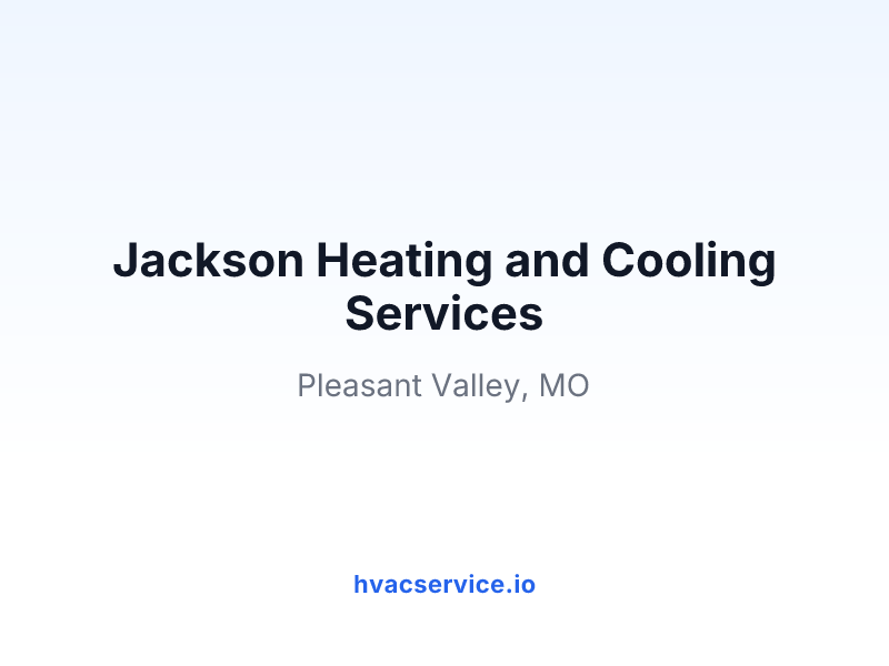 Jackson Heating and Cooling Services