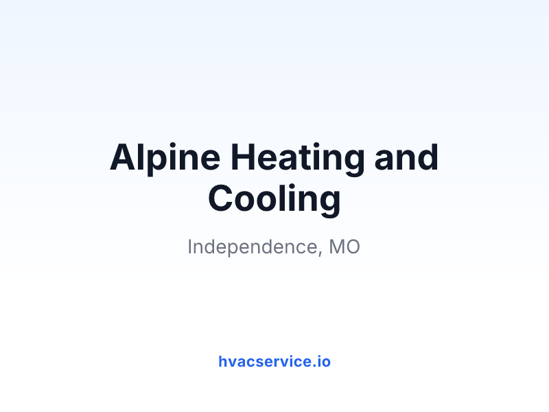 Alpine Heating and Cooling