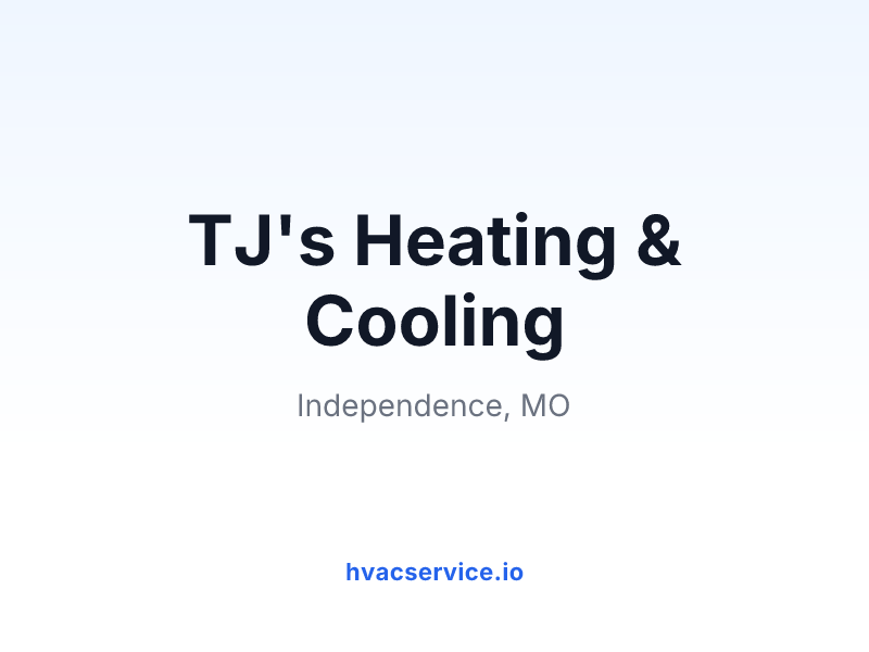 TJ's Heating & Cooling