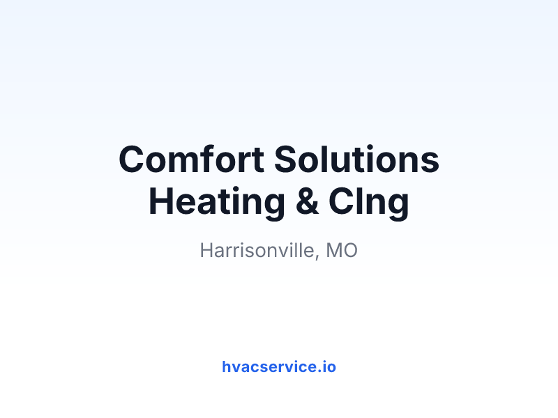 Comfort Solutions Heating & Clng