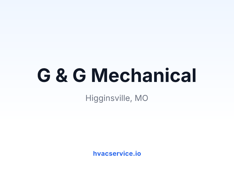 G & G Mechanical
