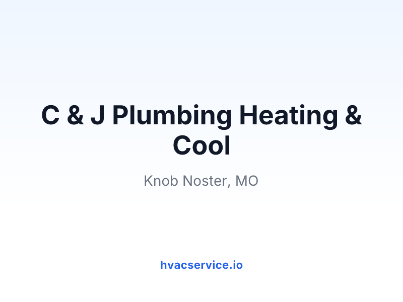 C & J Plumbing Heating & Cool