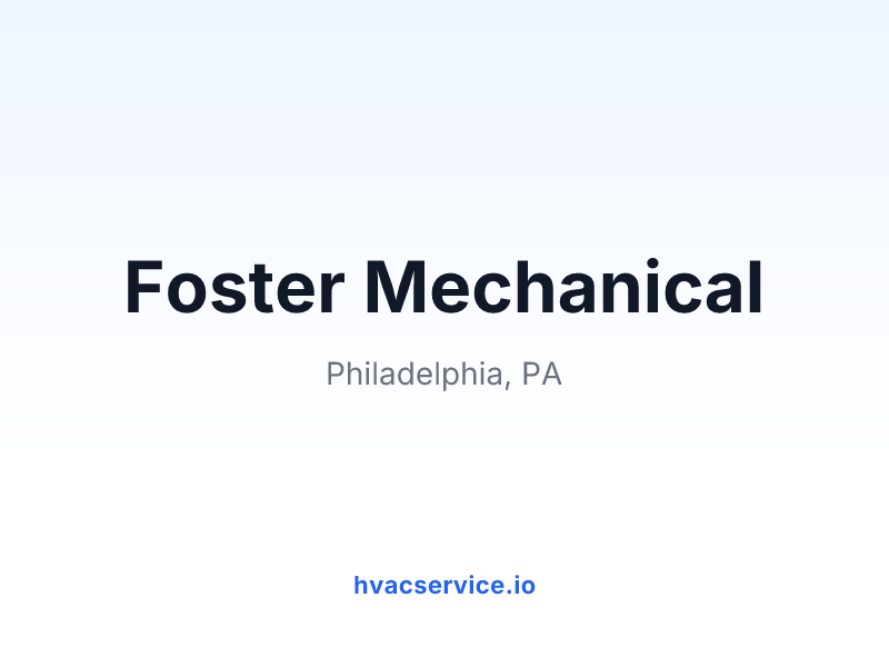 Foster Mechanical