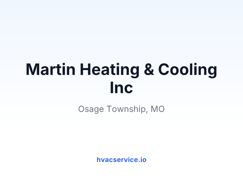 Martin Heating & Cooling Inc