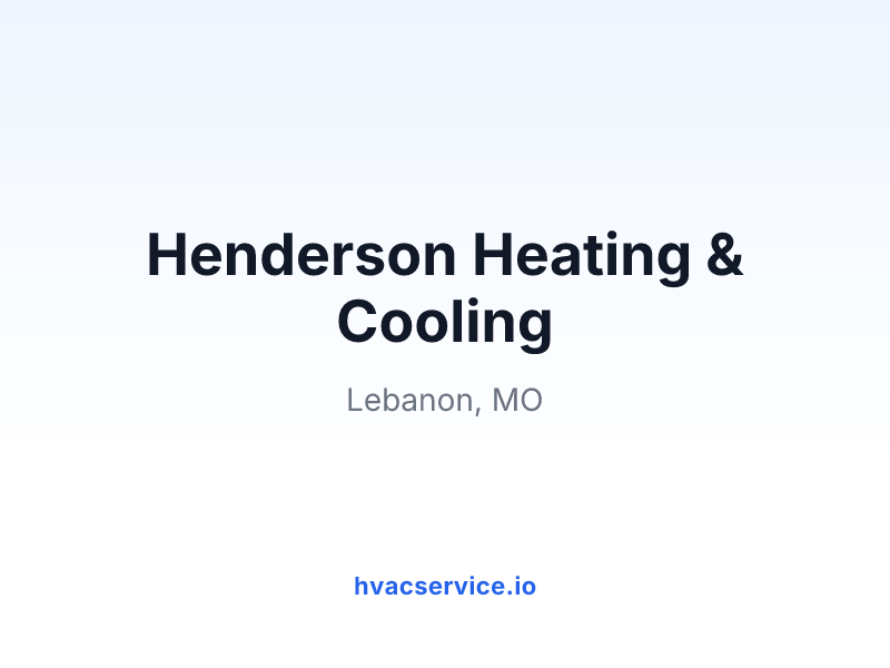 Henderson Heating & Cooling