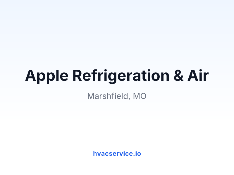 Apple Refrigeration & Air