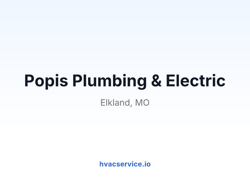 Popis Plumbing & Electric