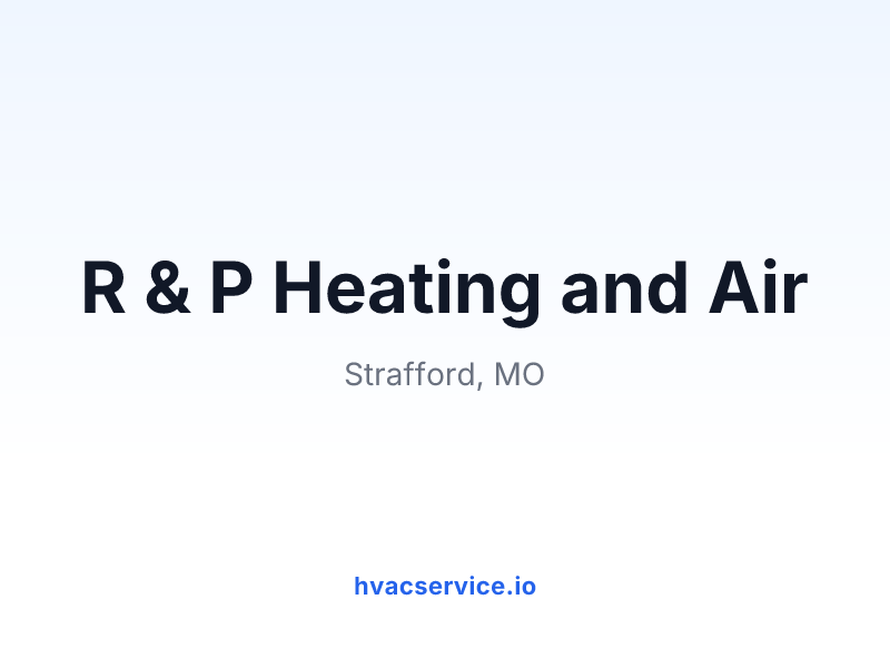 R & P Heating and Air