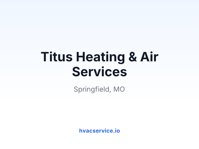 Titus Heating & Air Services