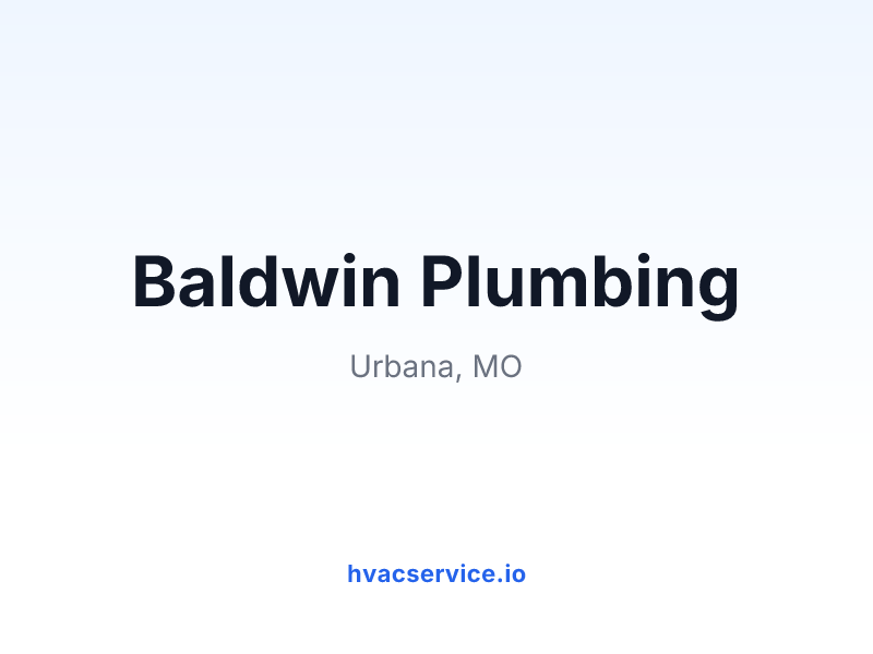 Baldwin Plumbing