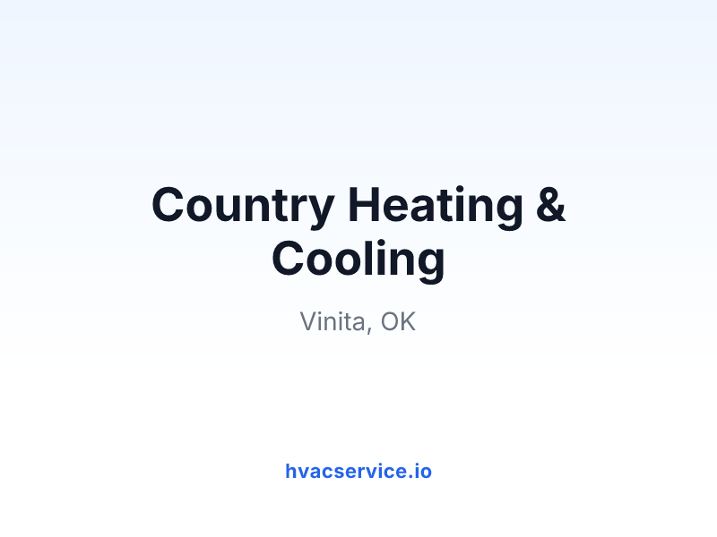 Country Heating & Cooling