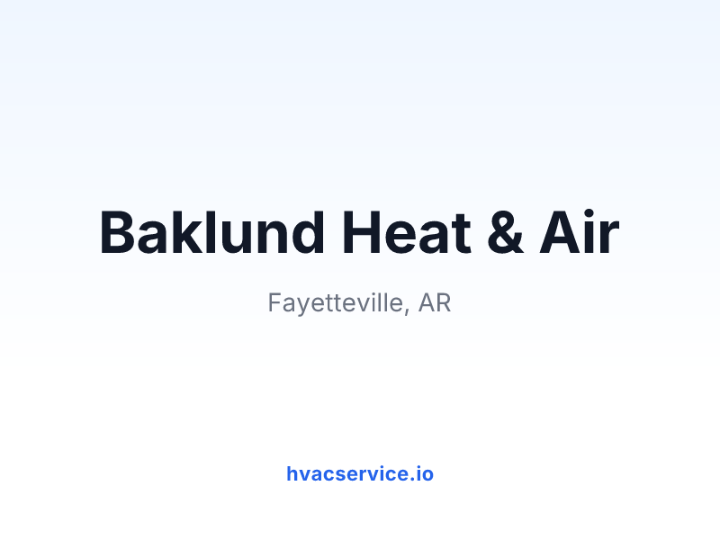 Baklund Heat & Air