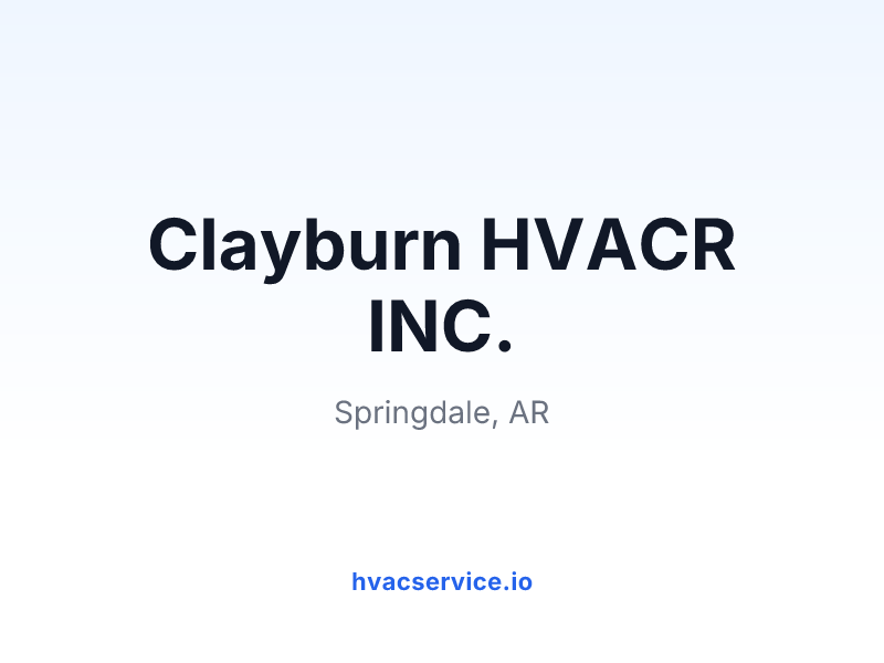 Clayburn HVACR INC.