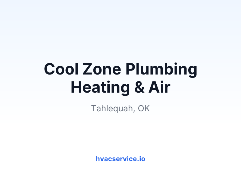 Cool Zone Plumbing Heating & Air