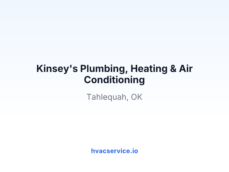 Kinsey's Plumbing, Heating & Air Conditioning