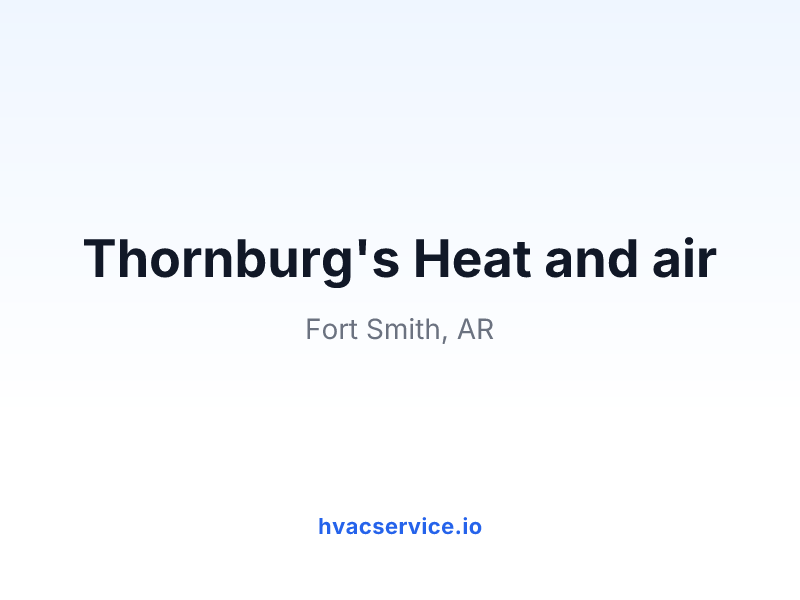 Thornburg's Heat and air