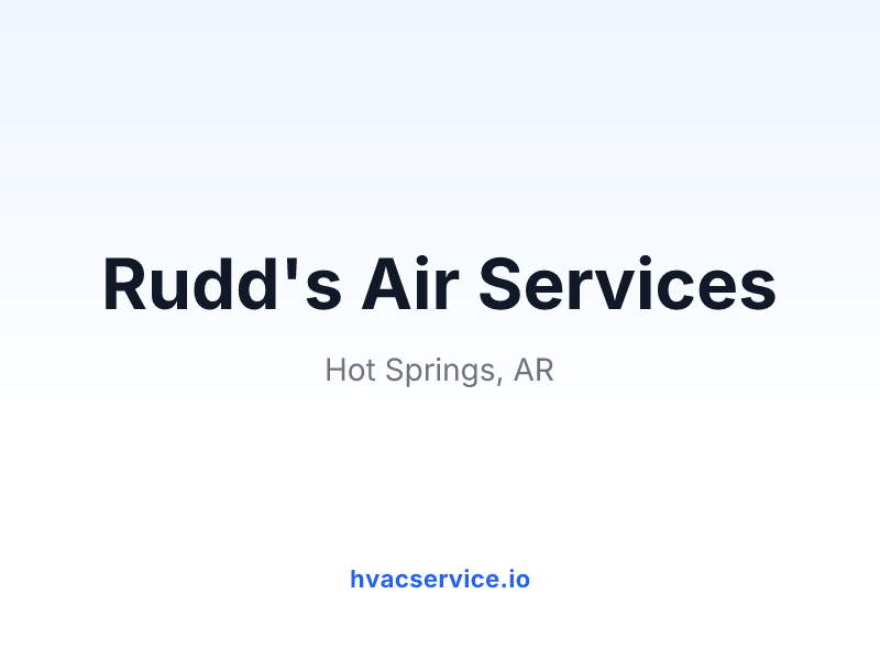 Rudd's Air Services