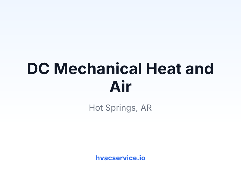 DC Mechanical Heat and Air