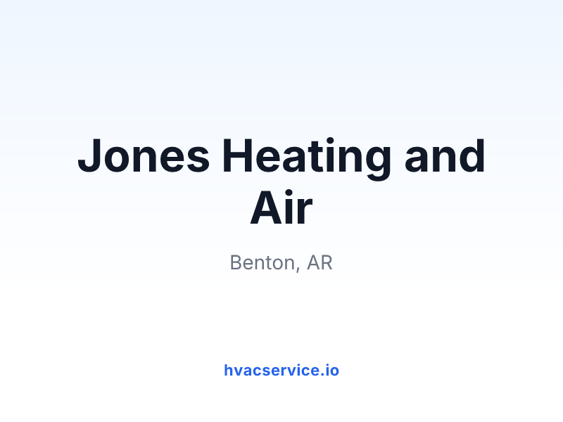 Jones Heating and Air