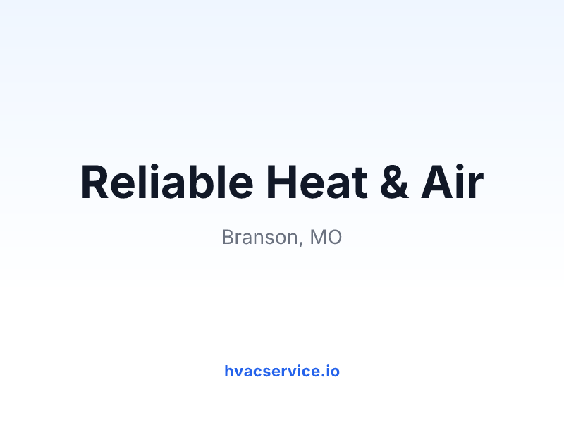Reliable Heat & Air
