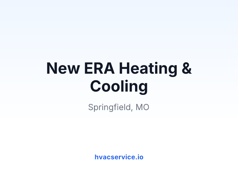 New ERA Heating & Cooling