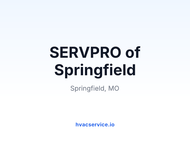 SERVPRO of Springfield