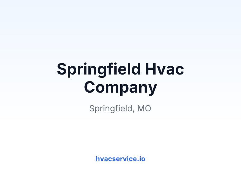 Springfield Hvac Company