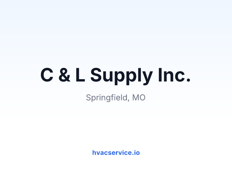 C & L Supply Inc.