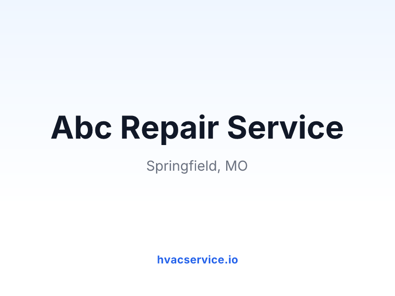 Abc Repair Service