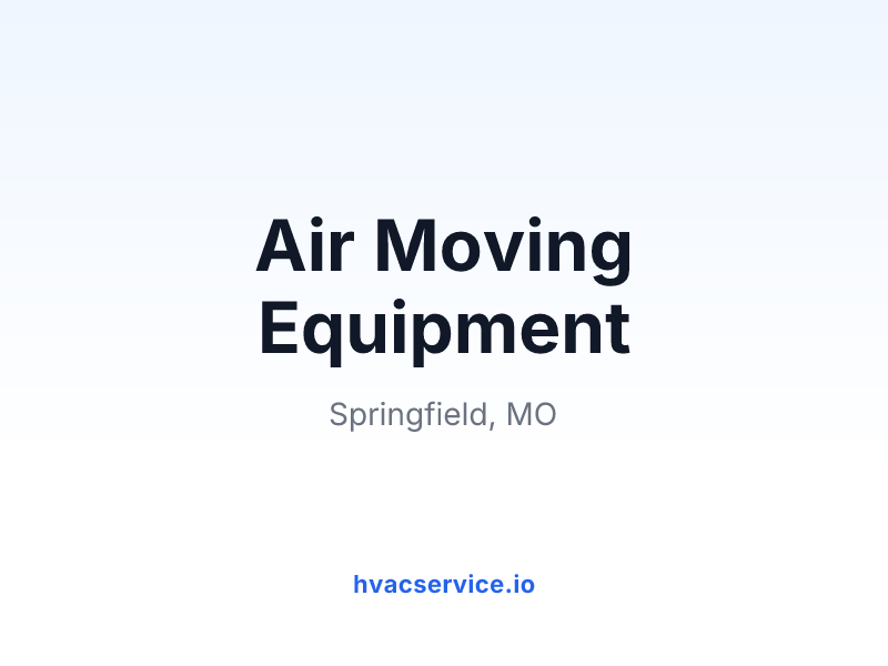 Air Moving Equipment
