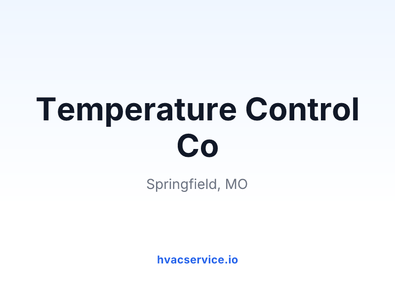 Temperature Control Co