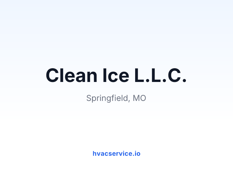 Clean Ice L.L.C.