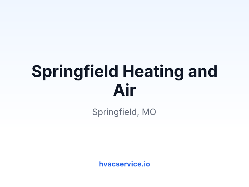 Springfield Heating and Air