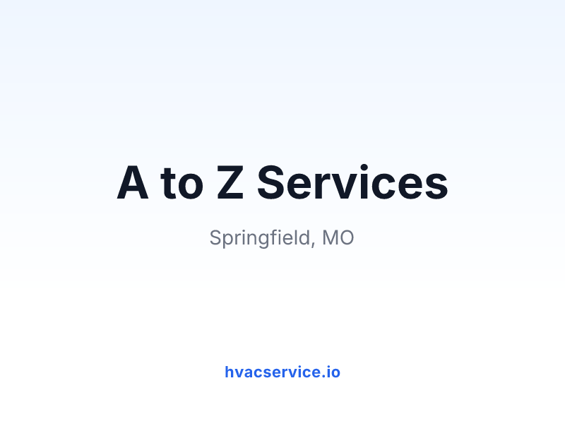 A to Z Services